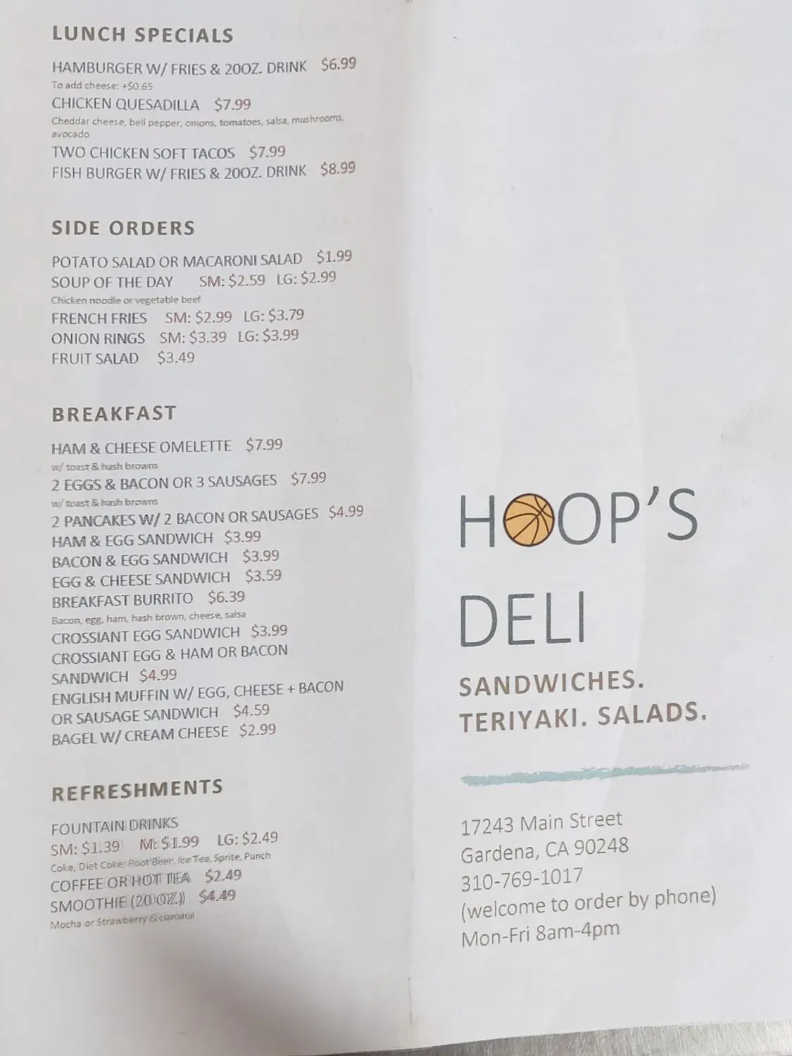 Menu 2