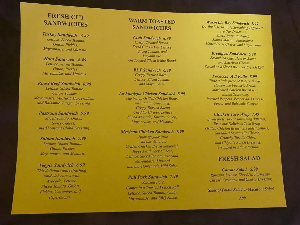 Menu 2