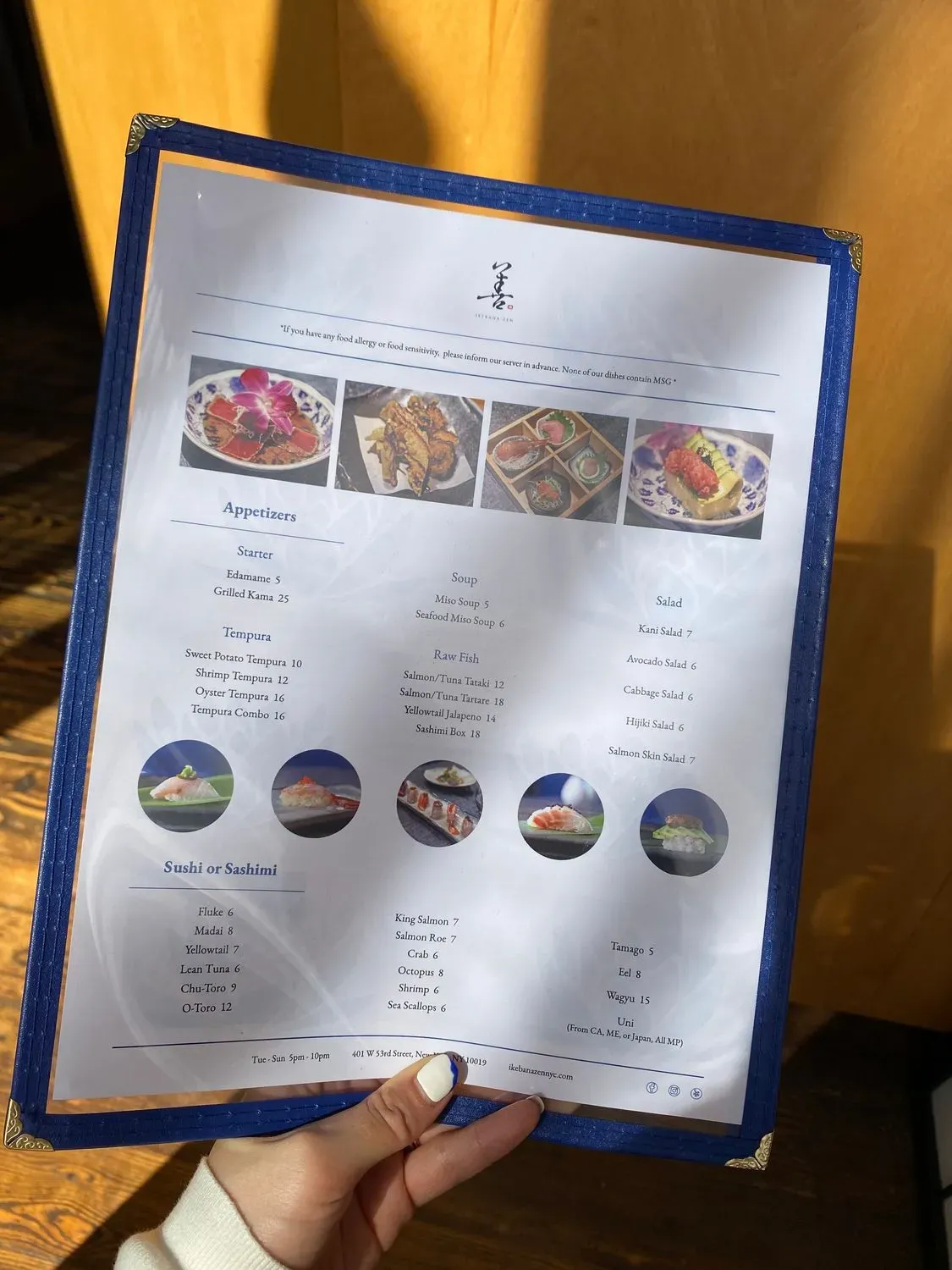 Menu 7