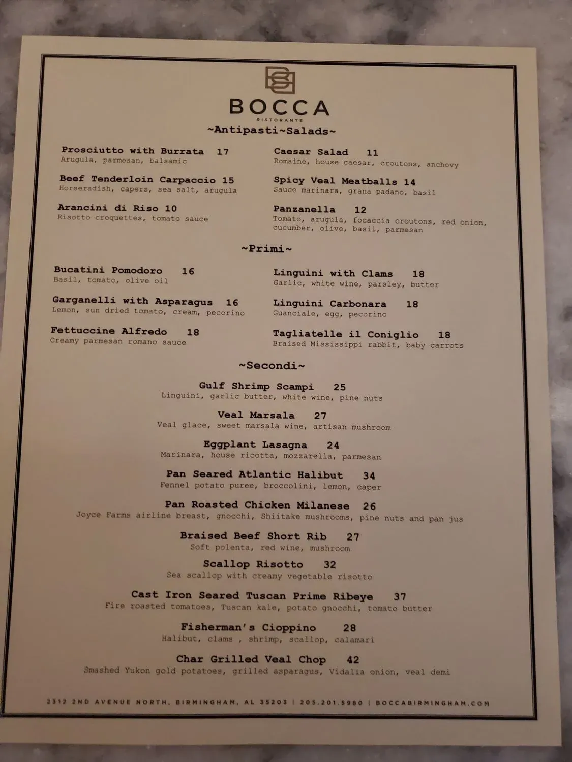 Menu 1