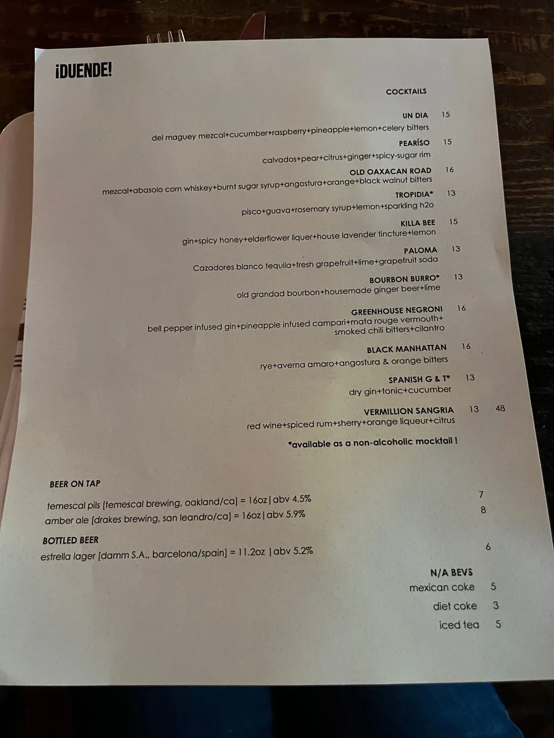 Menu 1