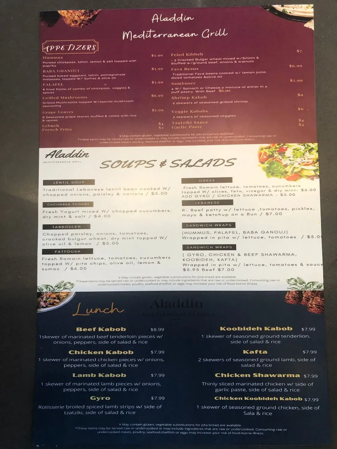 Menu 1