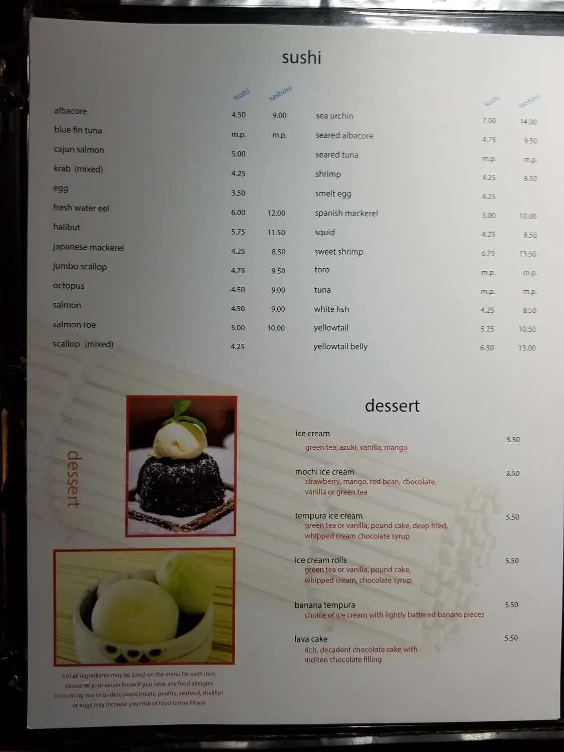 Menu 5