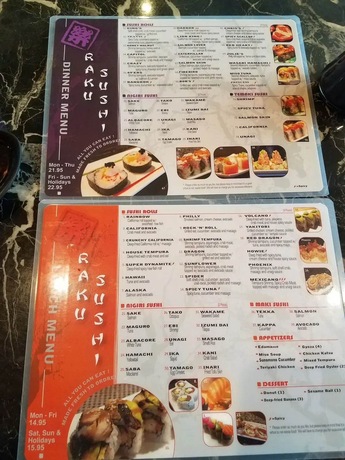 Menu 9