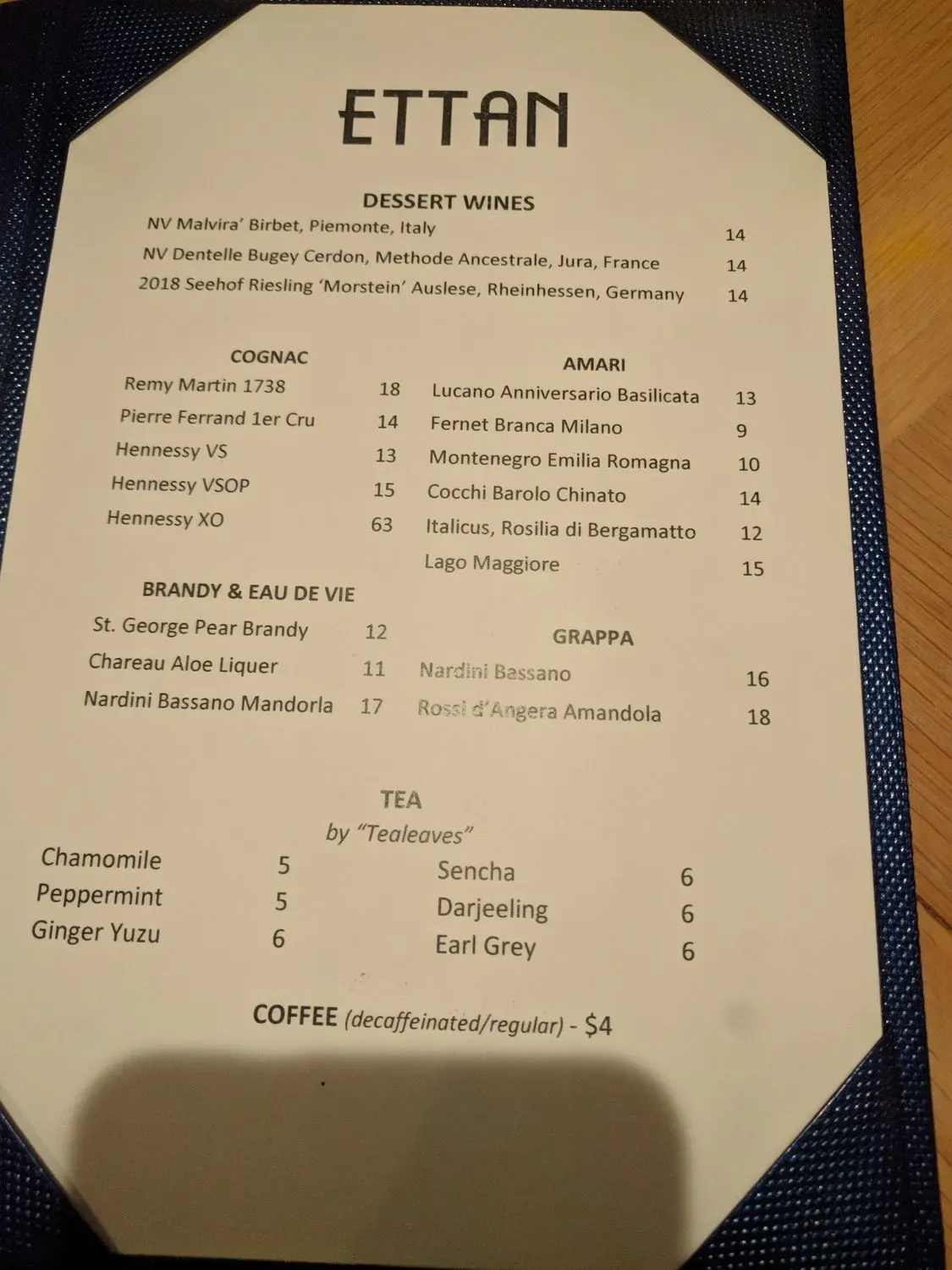 Menu 10