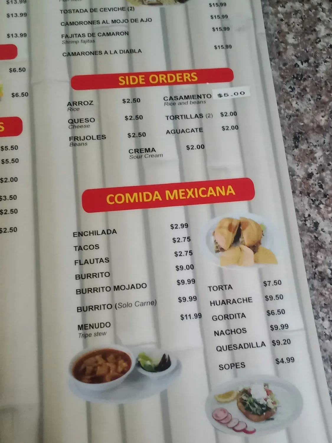 Menu 7