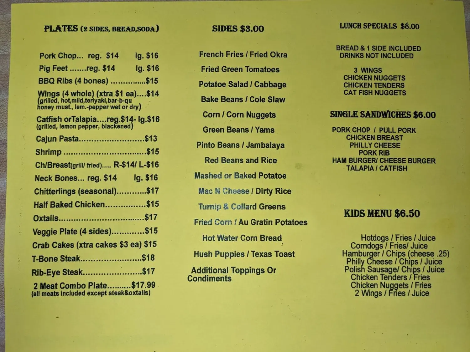 Menu 3