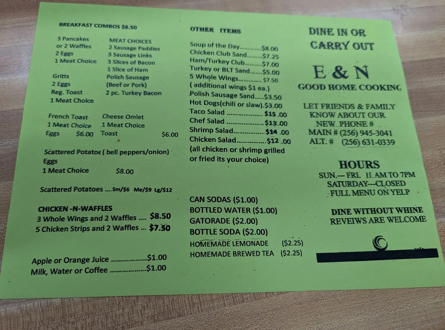 Menu 3