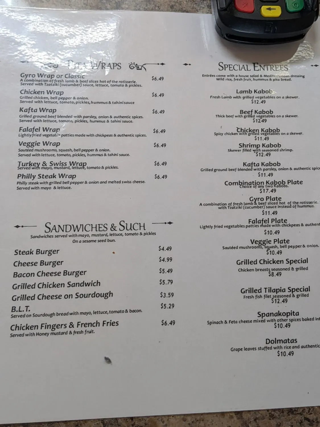 Menu 3