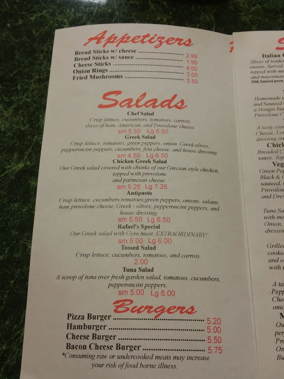 Menu 4