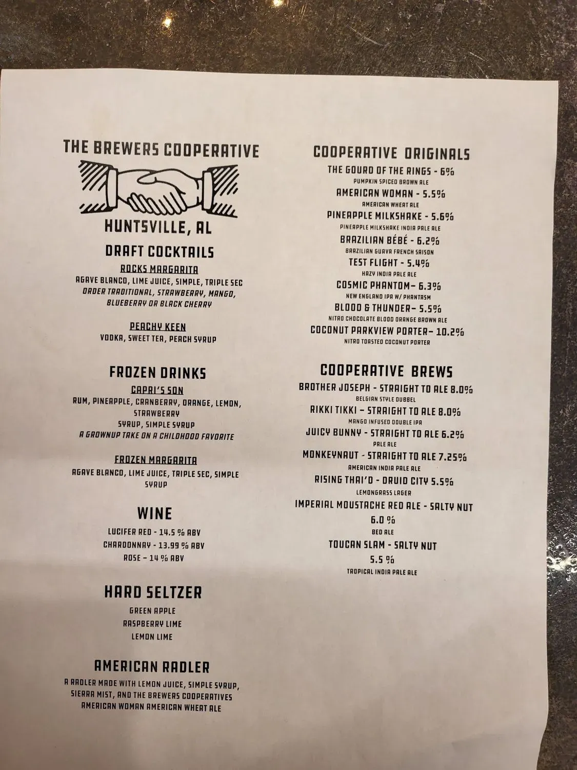 Menu 5