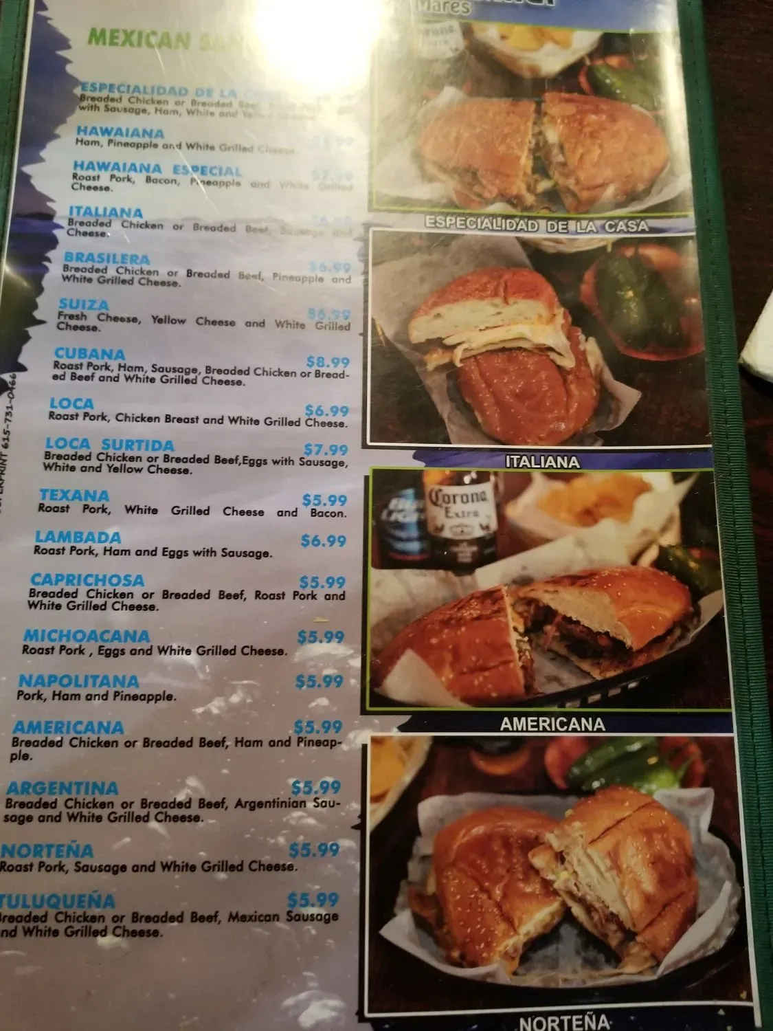 Menu 1