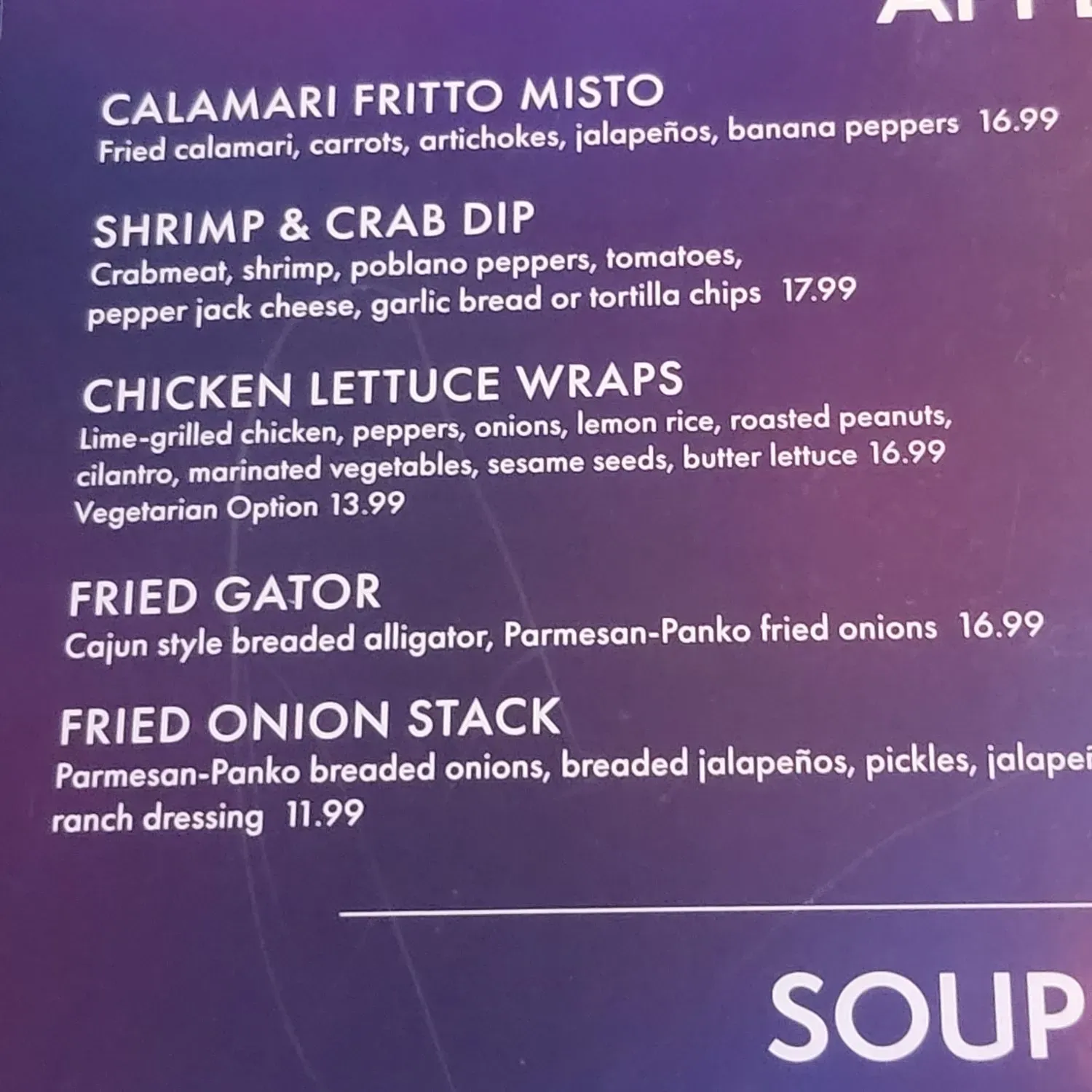 Menu 6