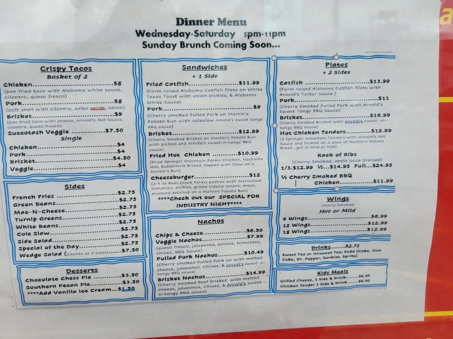 Menu 5