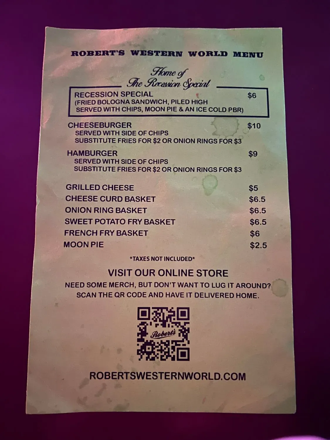 Menu 6