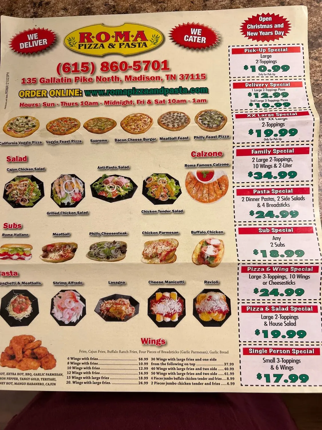 Menu 1