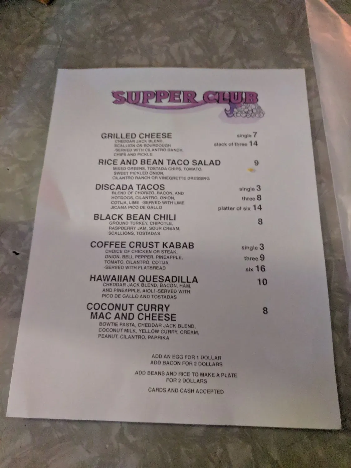 Menu 2