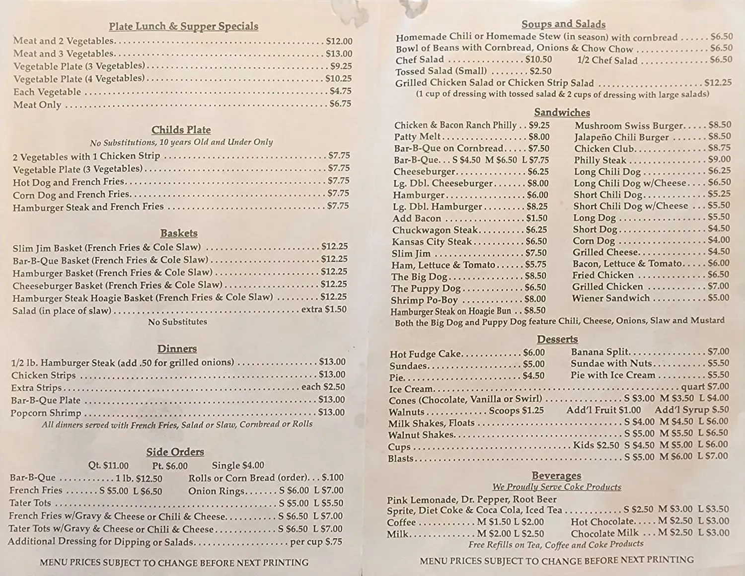 Menu 1