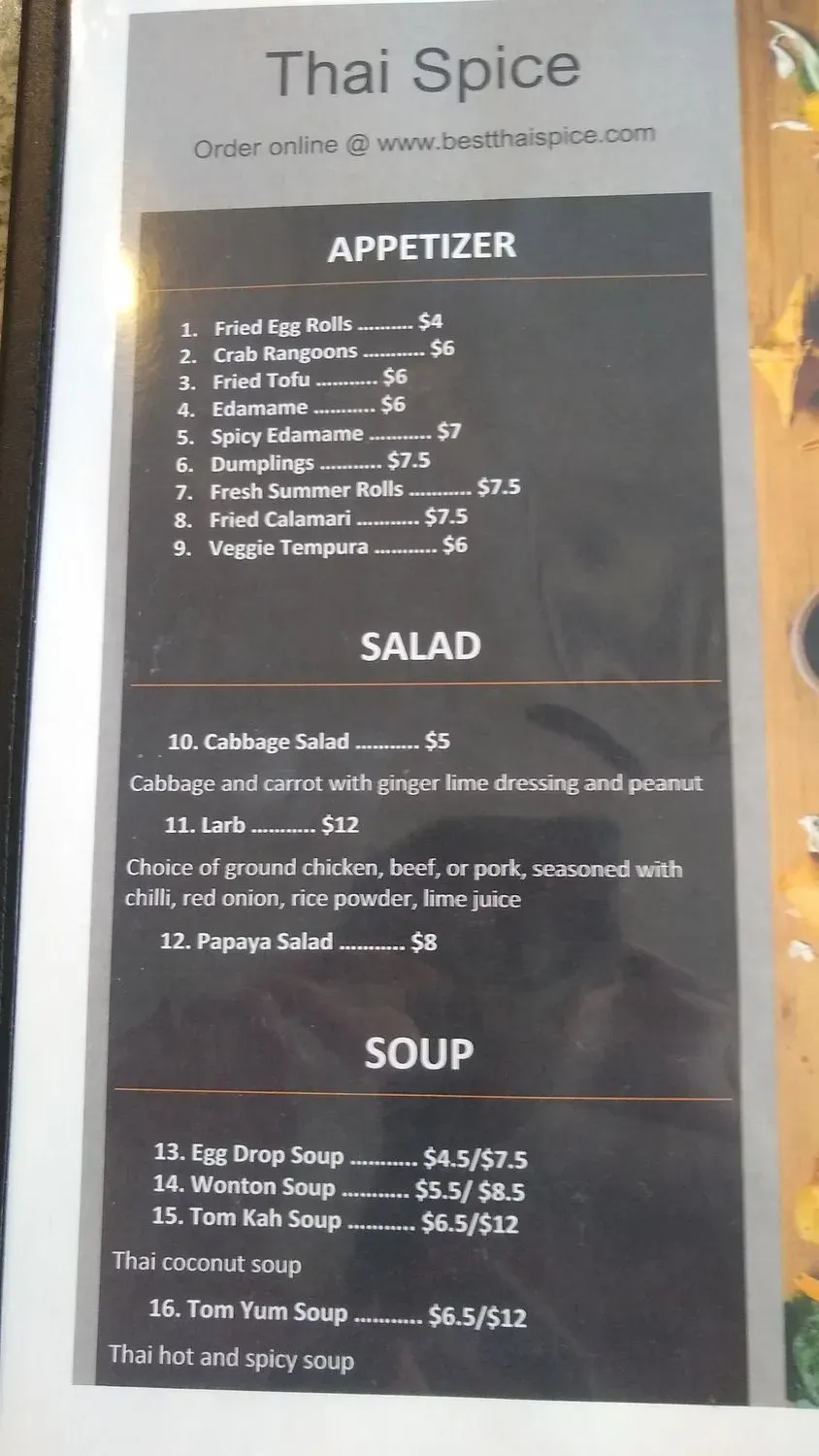 Menu 4