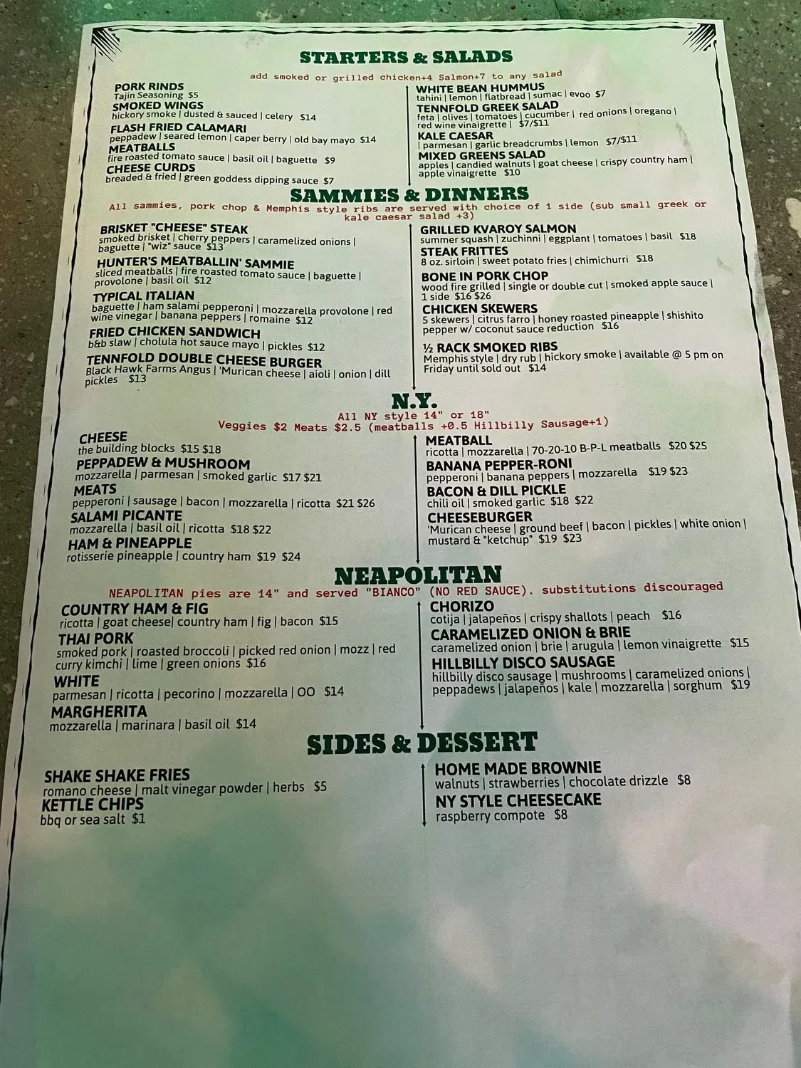 Menu 4