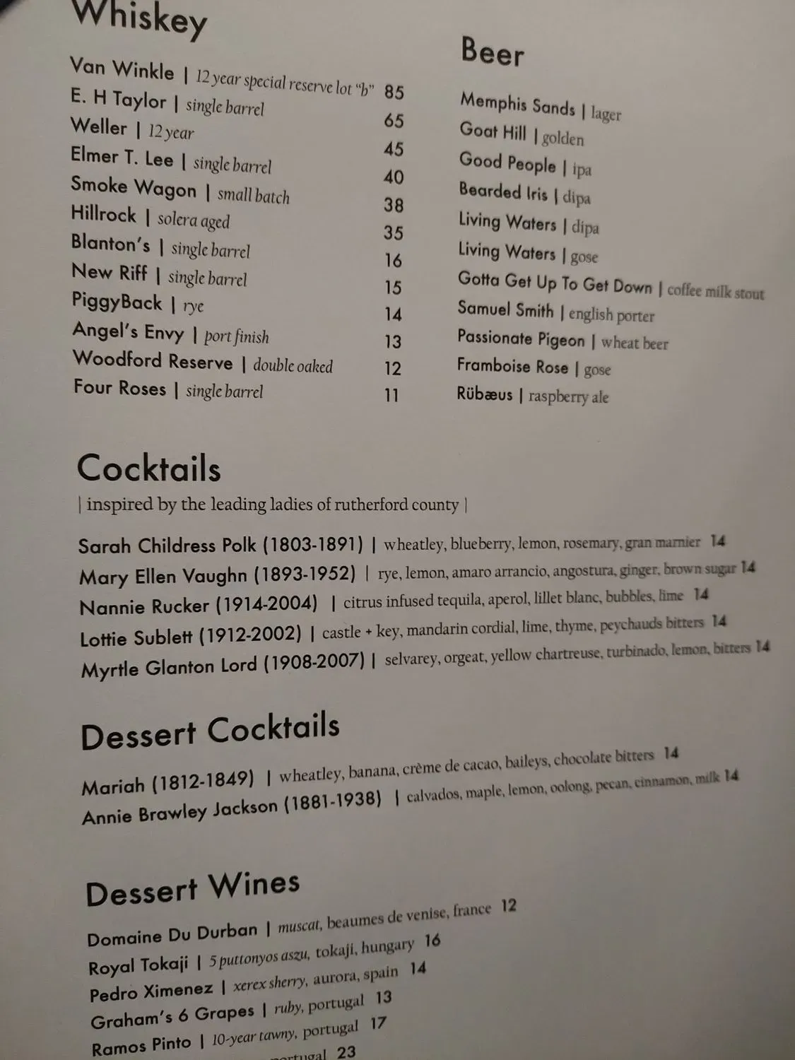 Menu 6