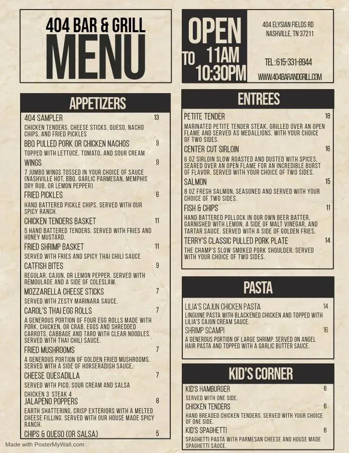 Menu 2