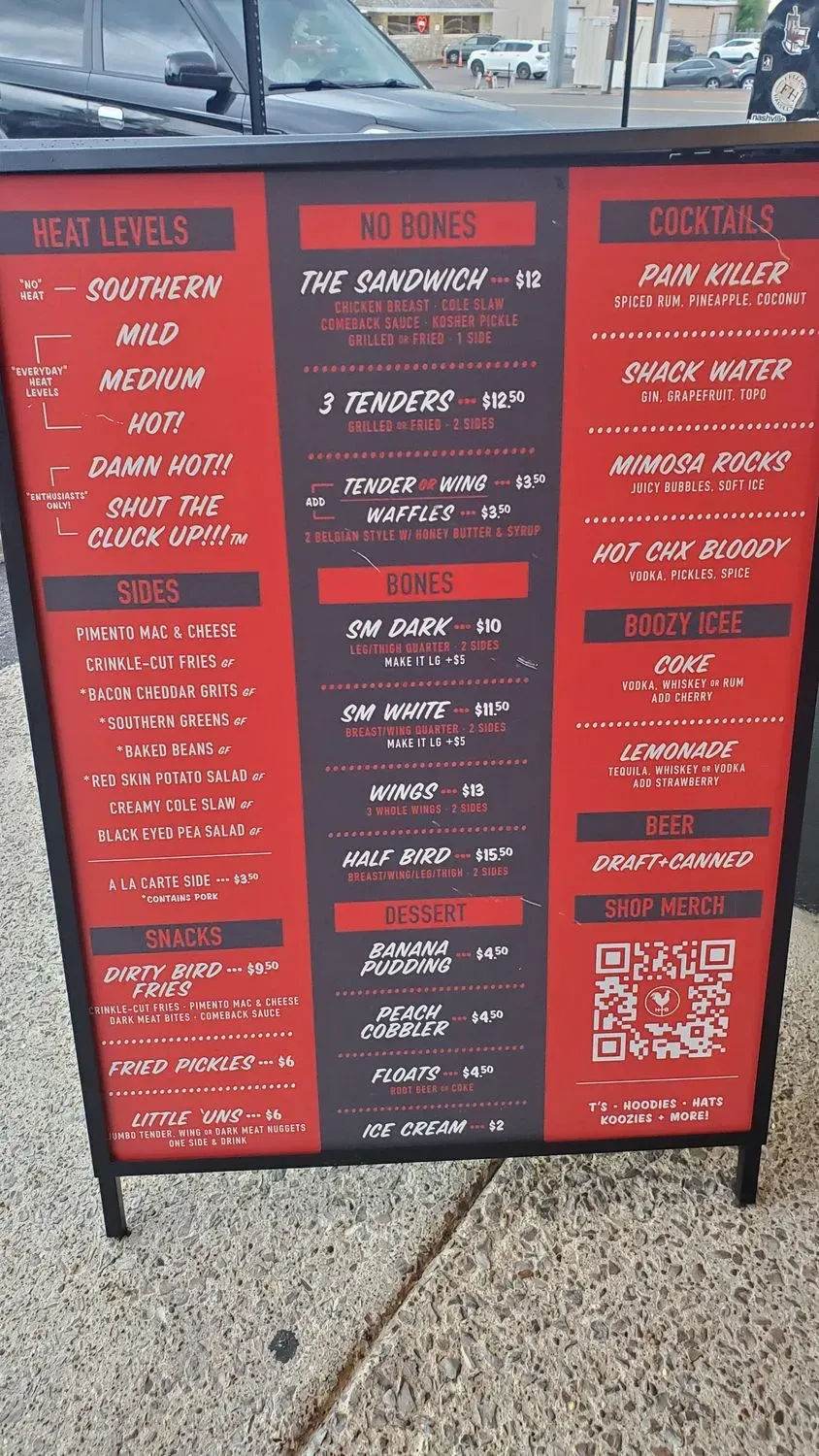 Hattie B's Hot Chicken - Nashville - West Menu - Updated October 2025
