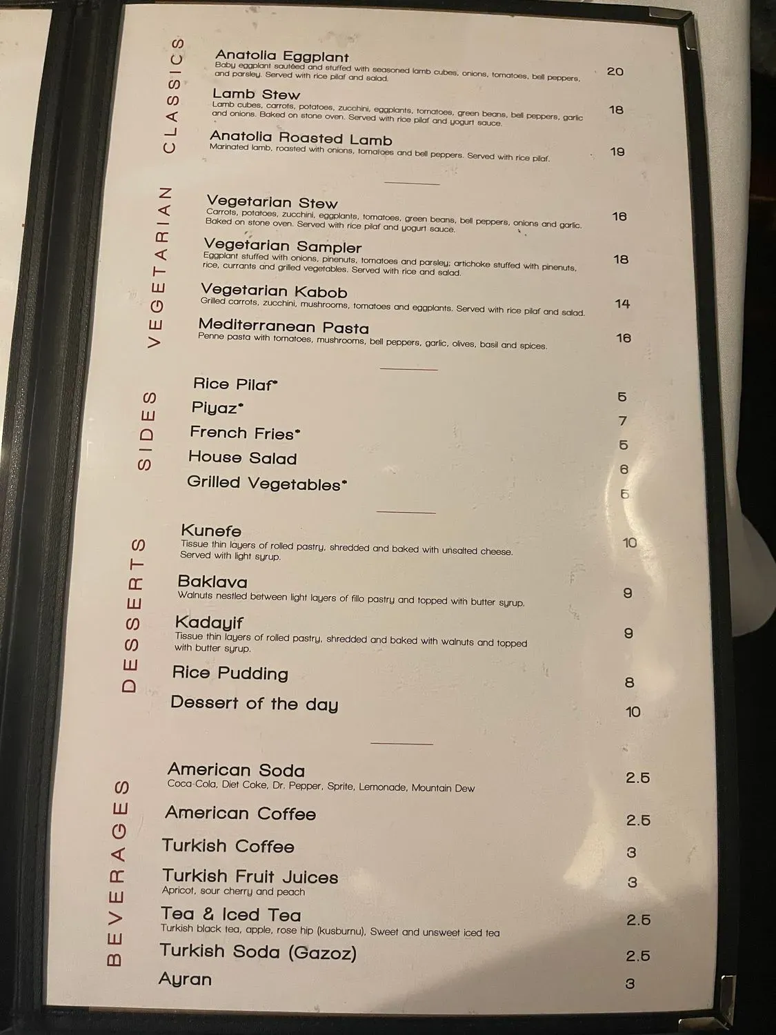 Menu 1