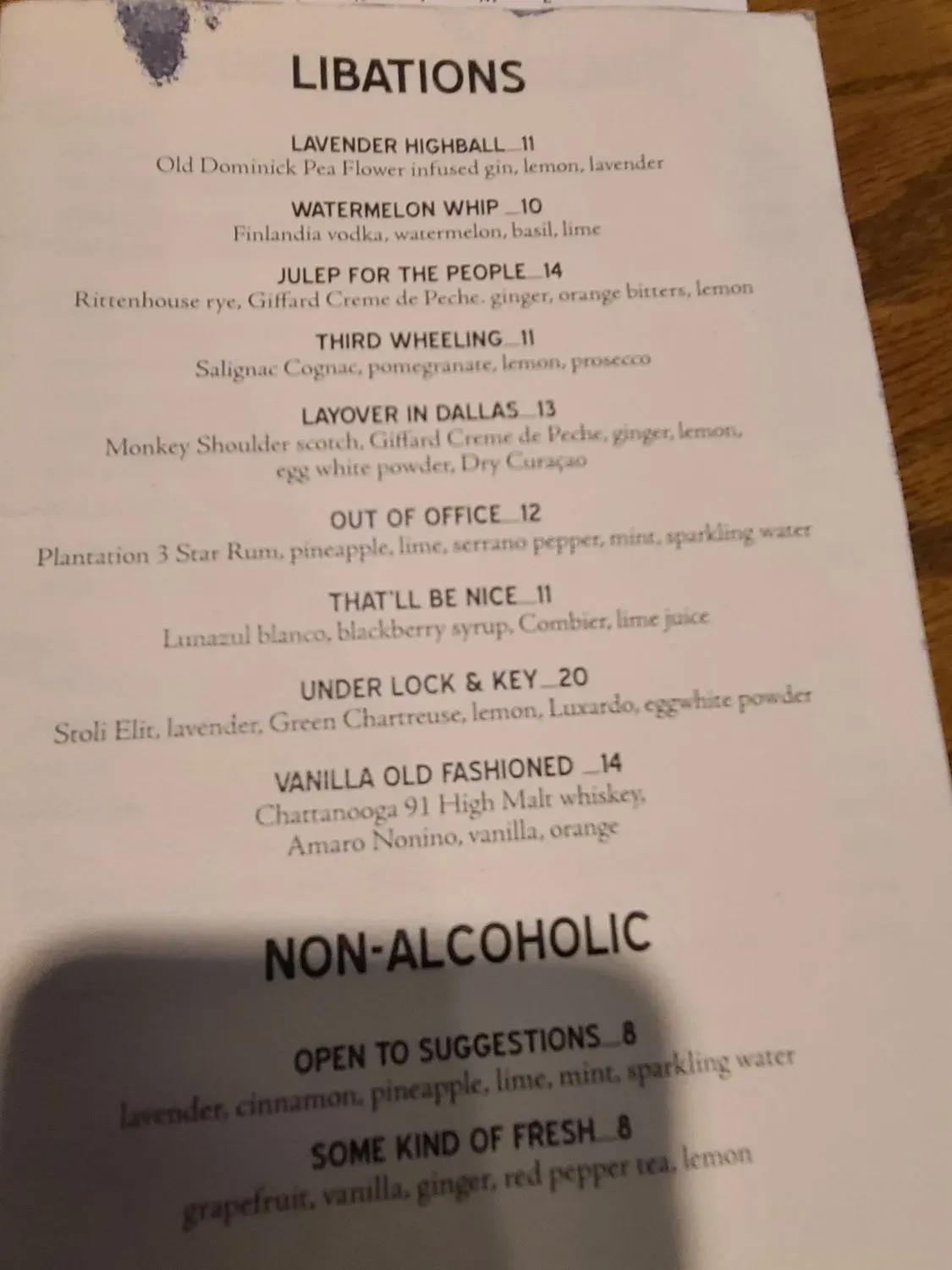 Menu 6