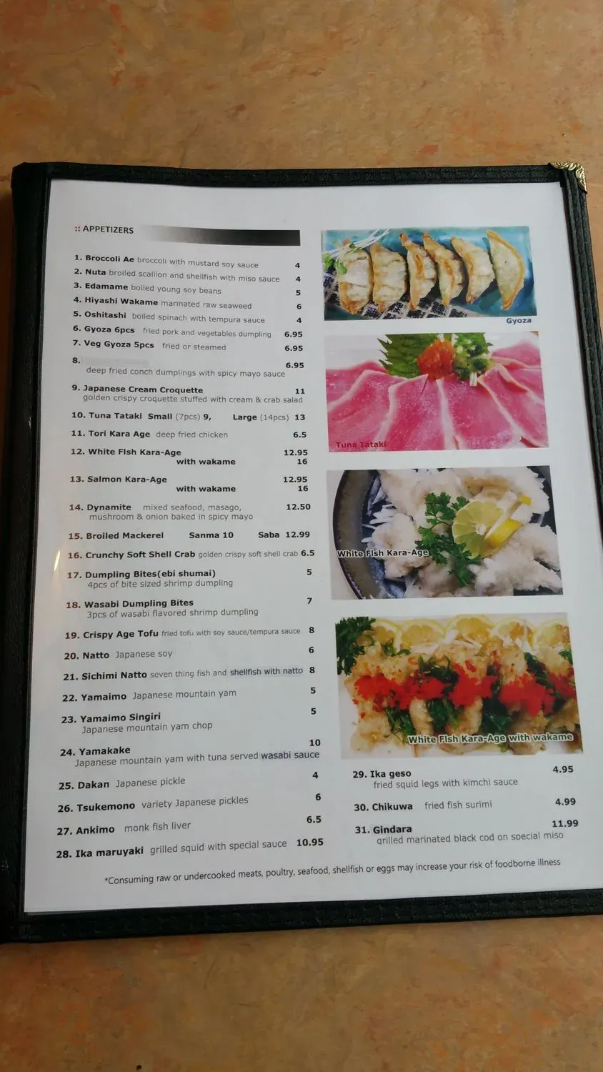 Menu 5