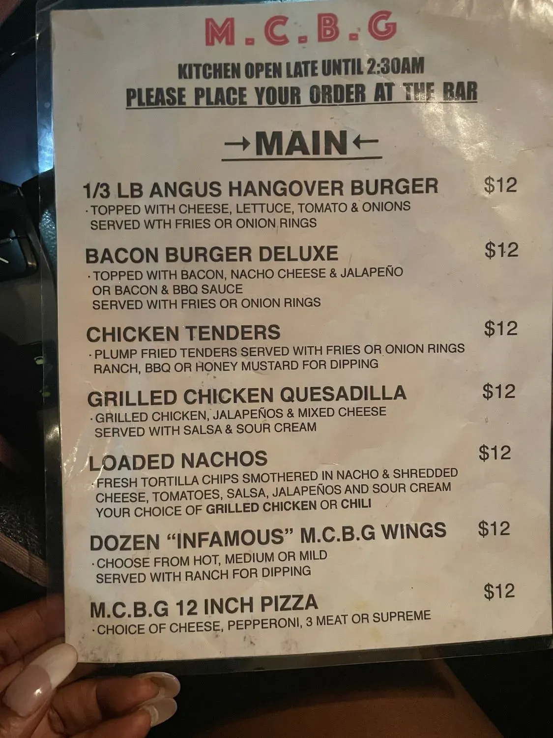 Menu 1