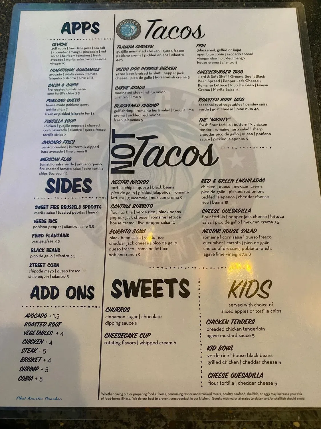 Menu 5