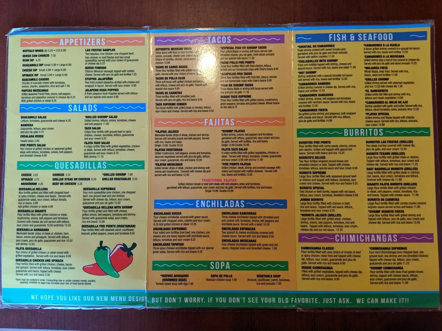 Menu 5