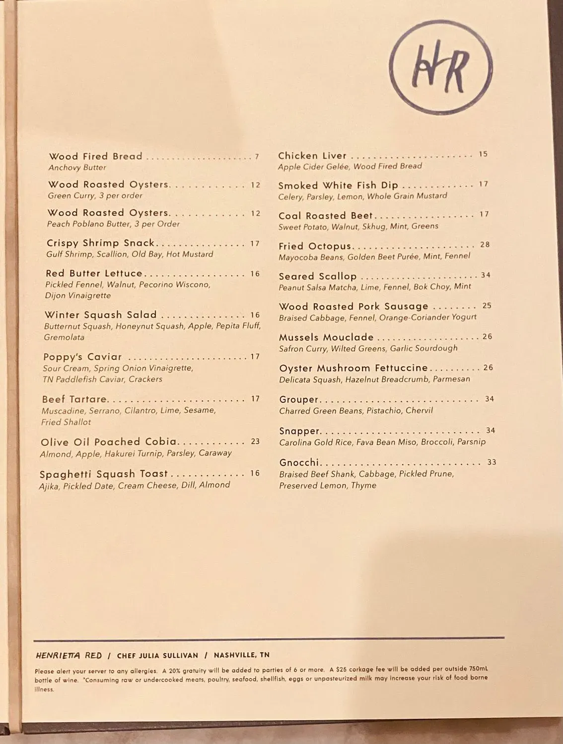 Menu 1