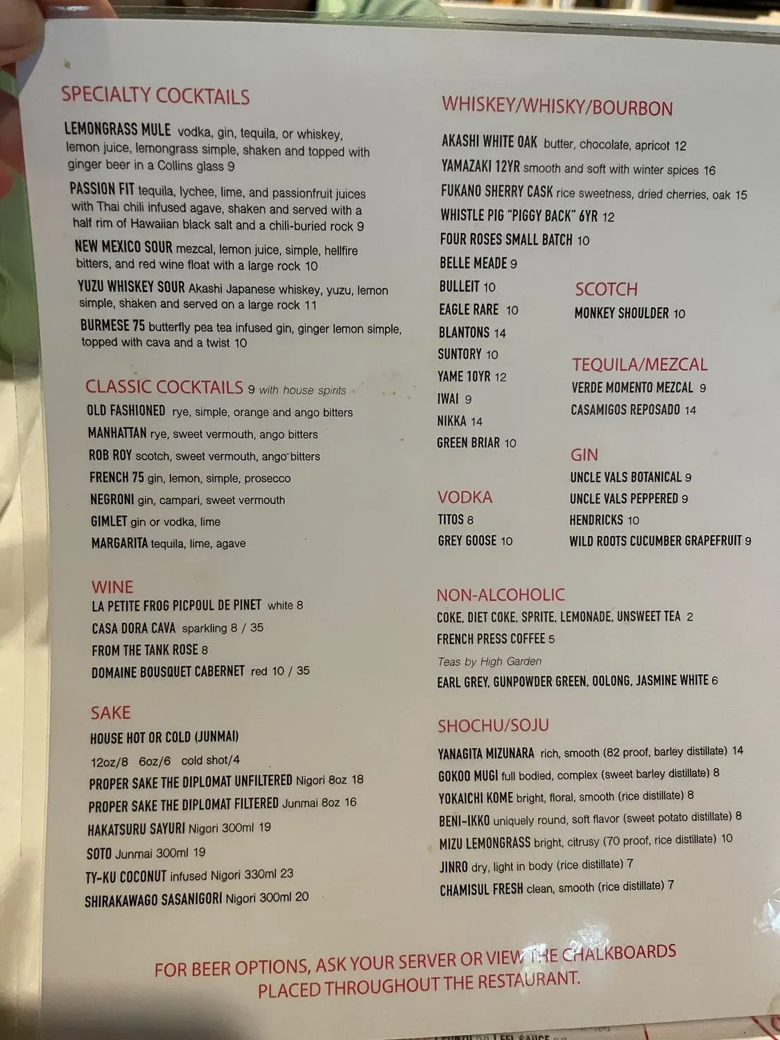 Menu 5