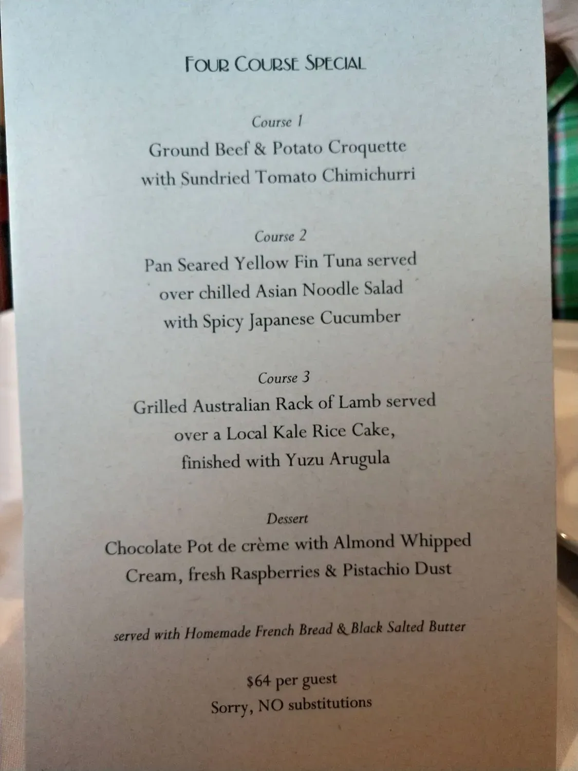 Menu 4