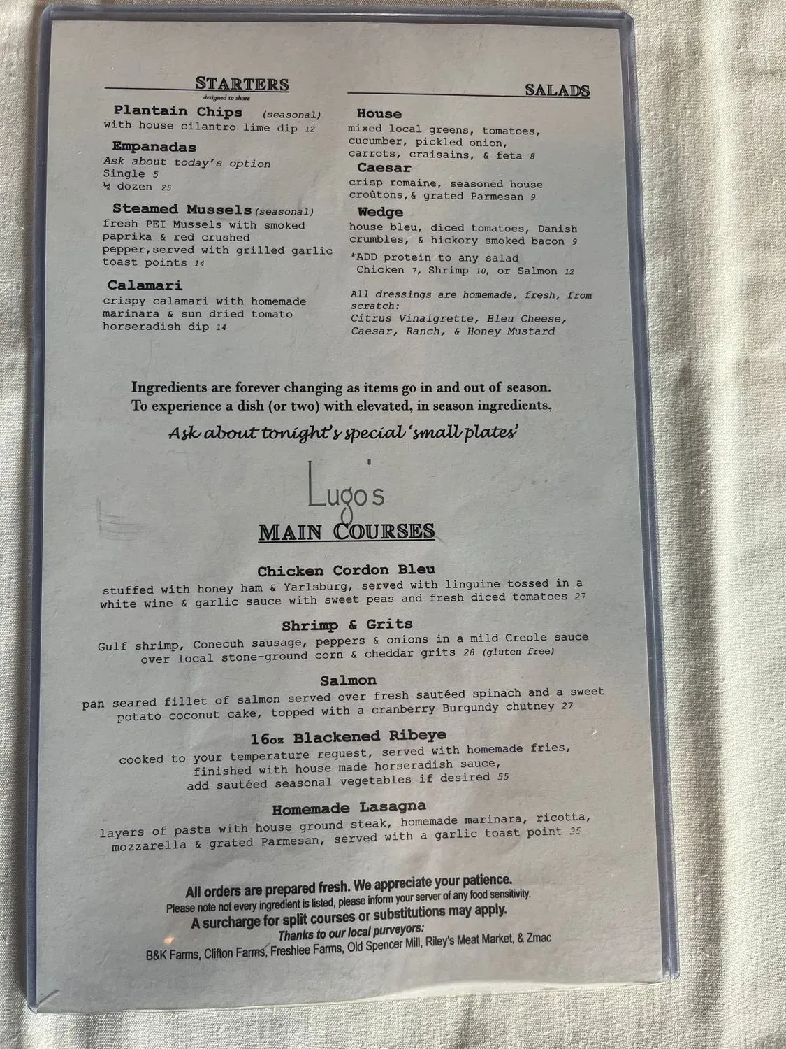 Menu 2