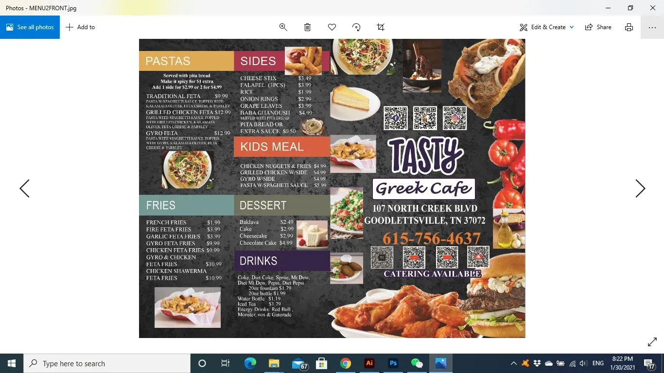 Menu 1