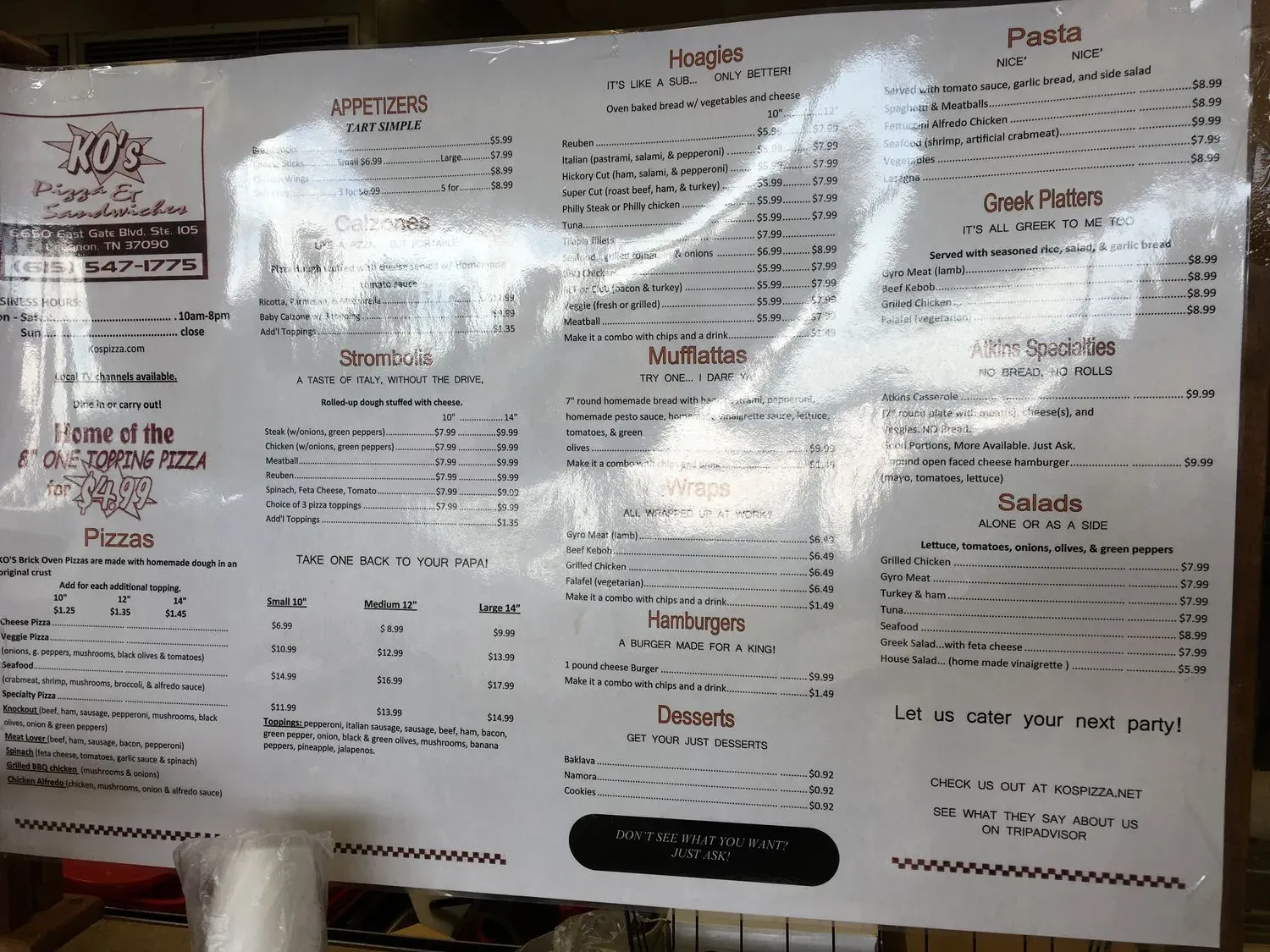 Menu 6