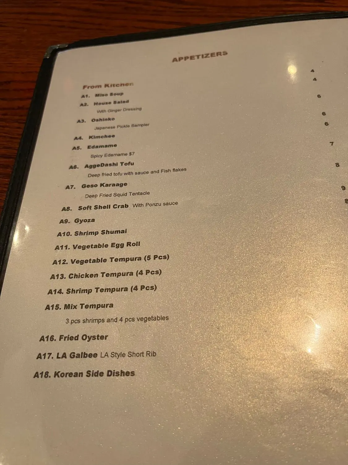 Menu 4