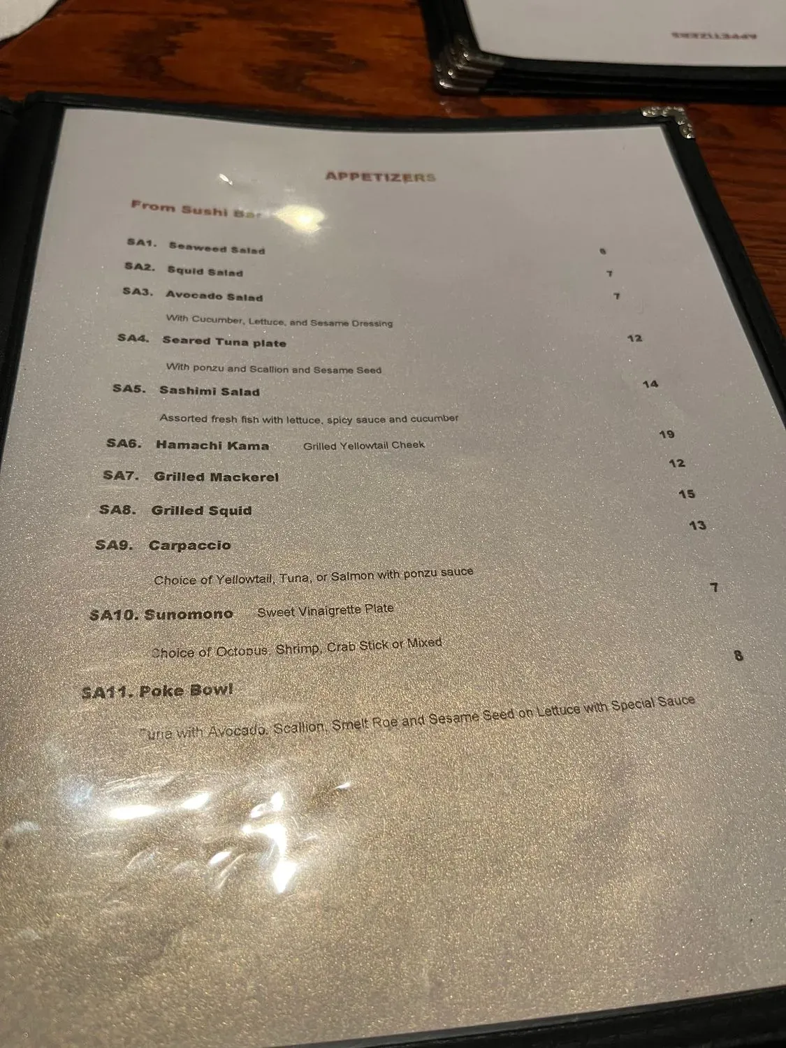 Menu 5