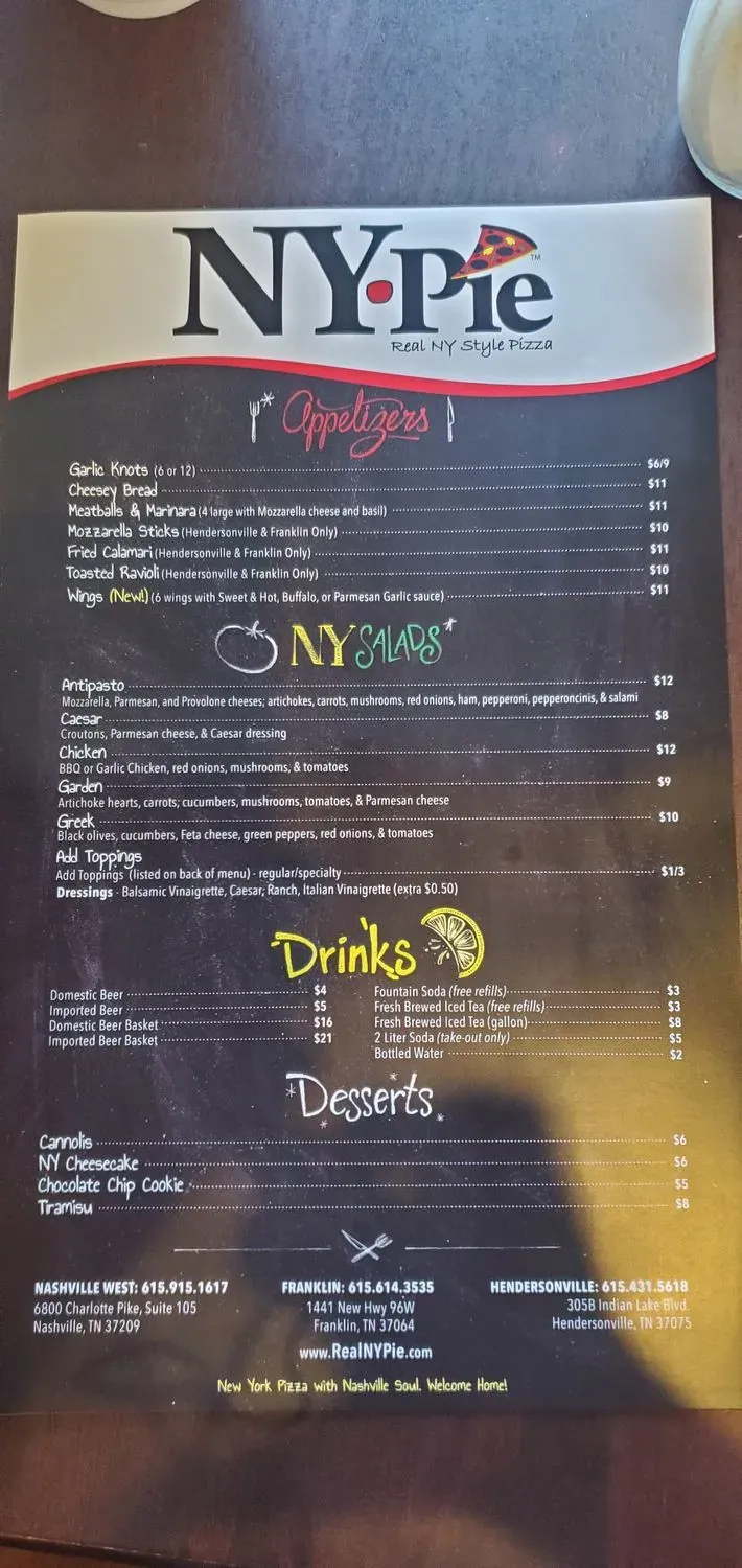 Menu 5