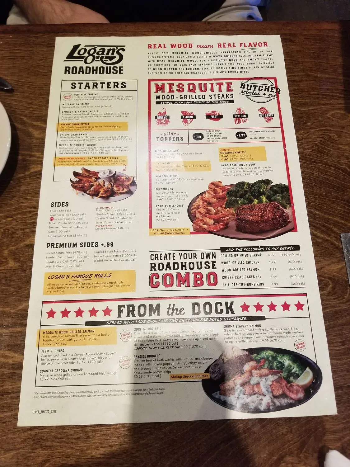 Logan s Roadhouse Menu Updated October 2025