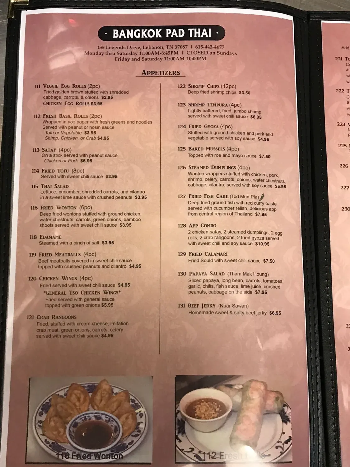 Menu 6