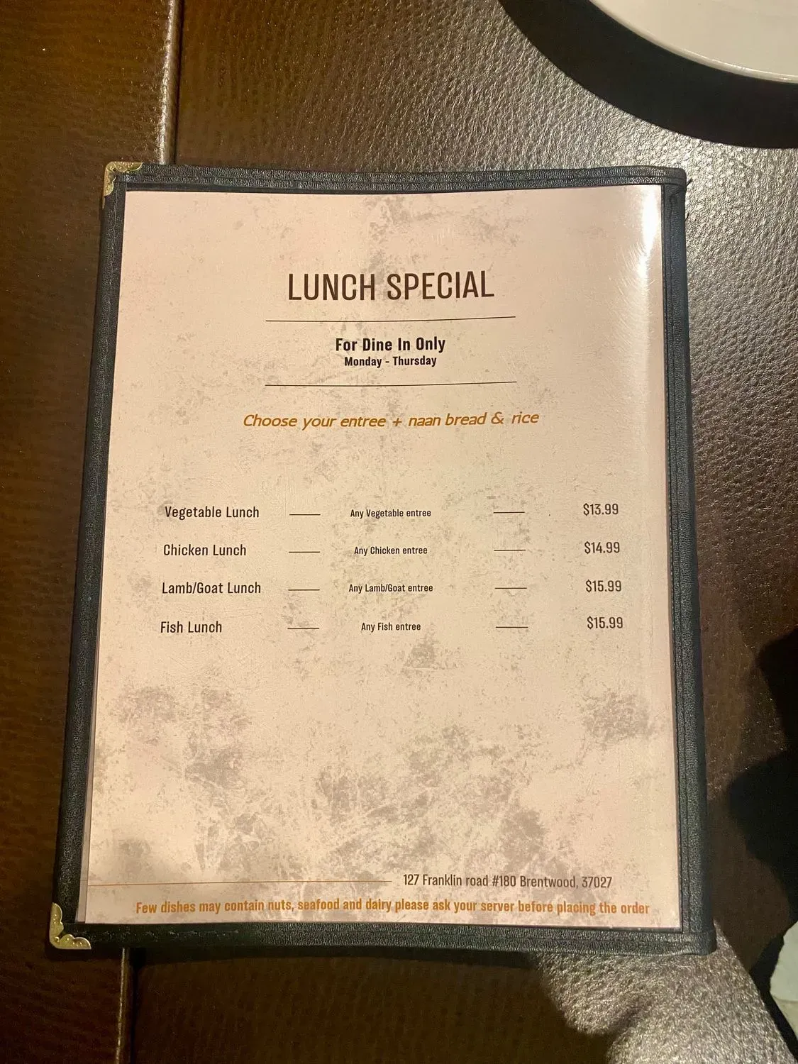 Menu 5