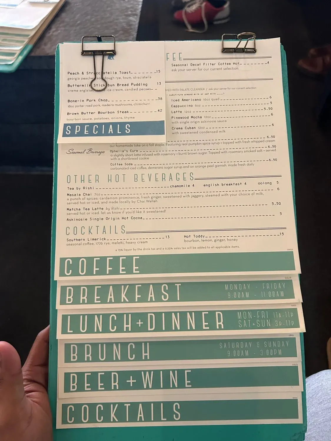 Menu 5