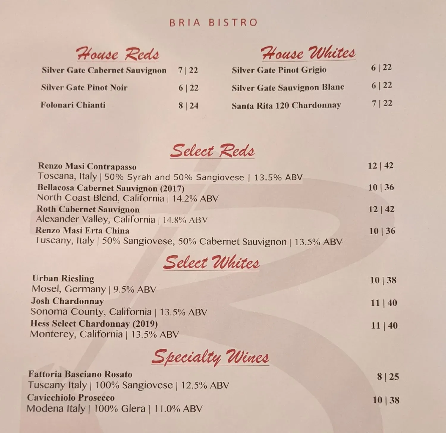 Menu 1