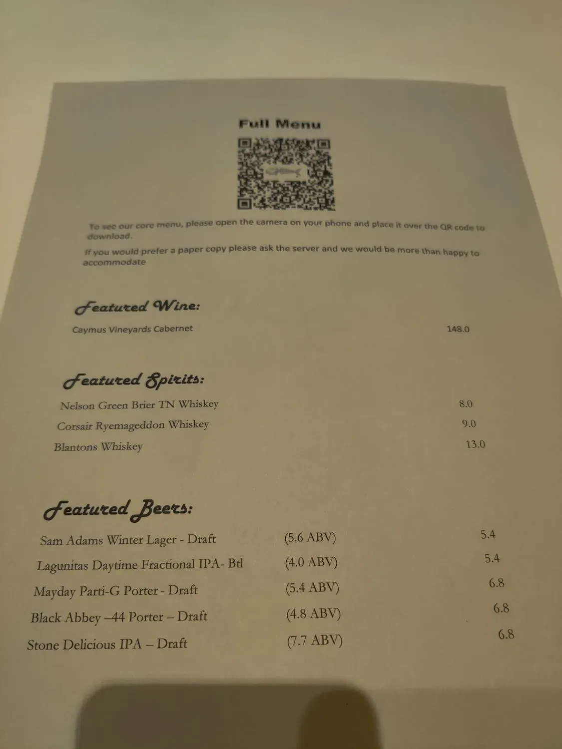 Menu 3