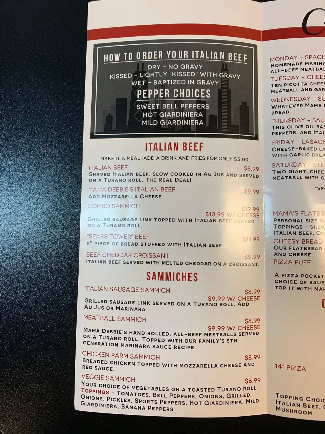 Menu 4