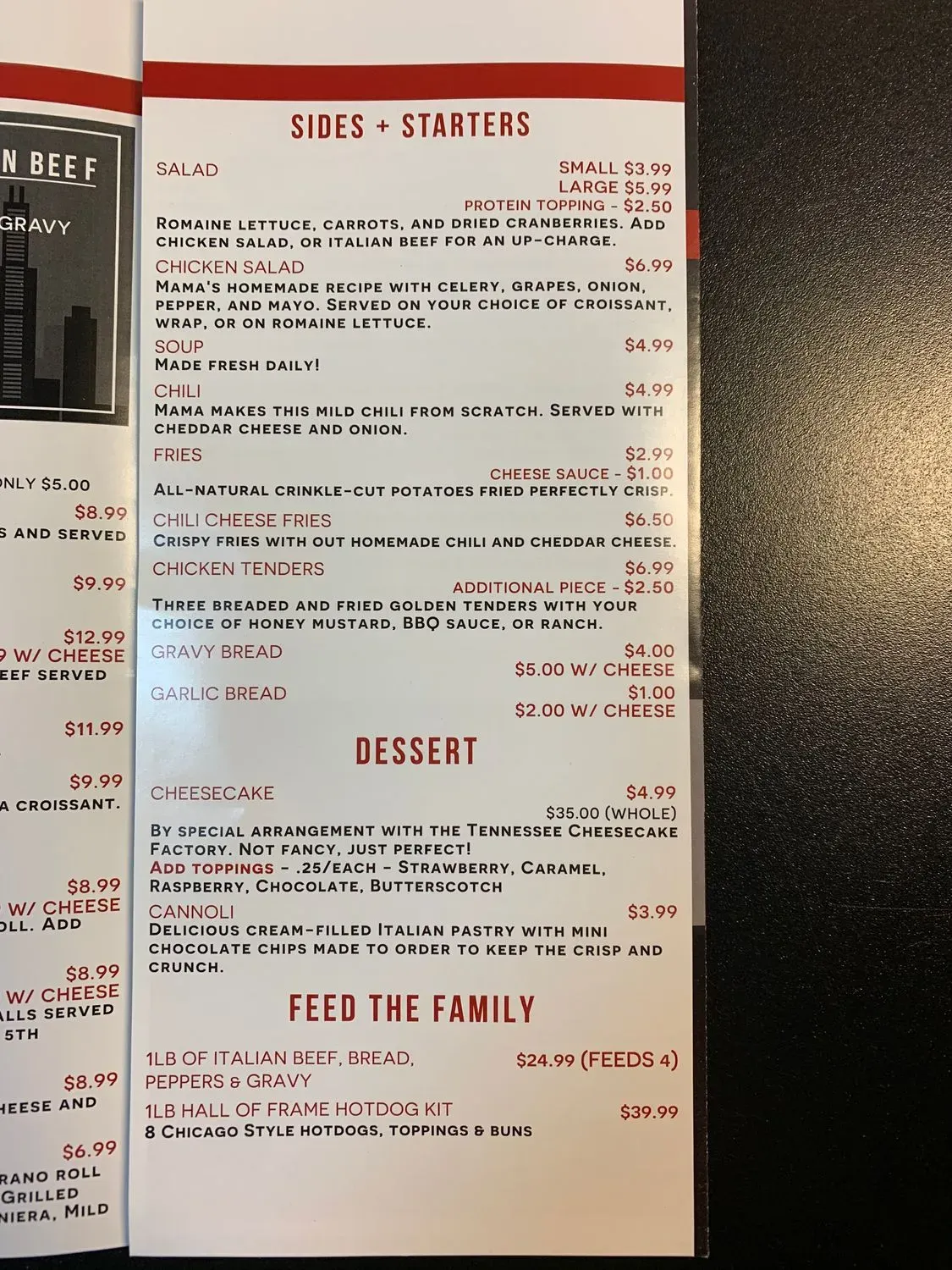 Menu 1